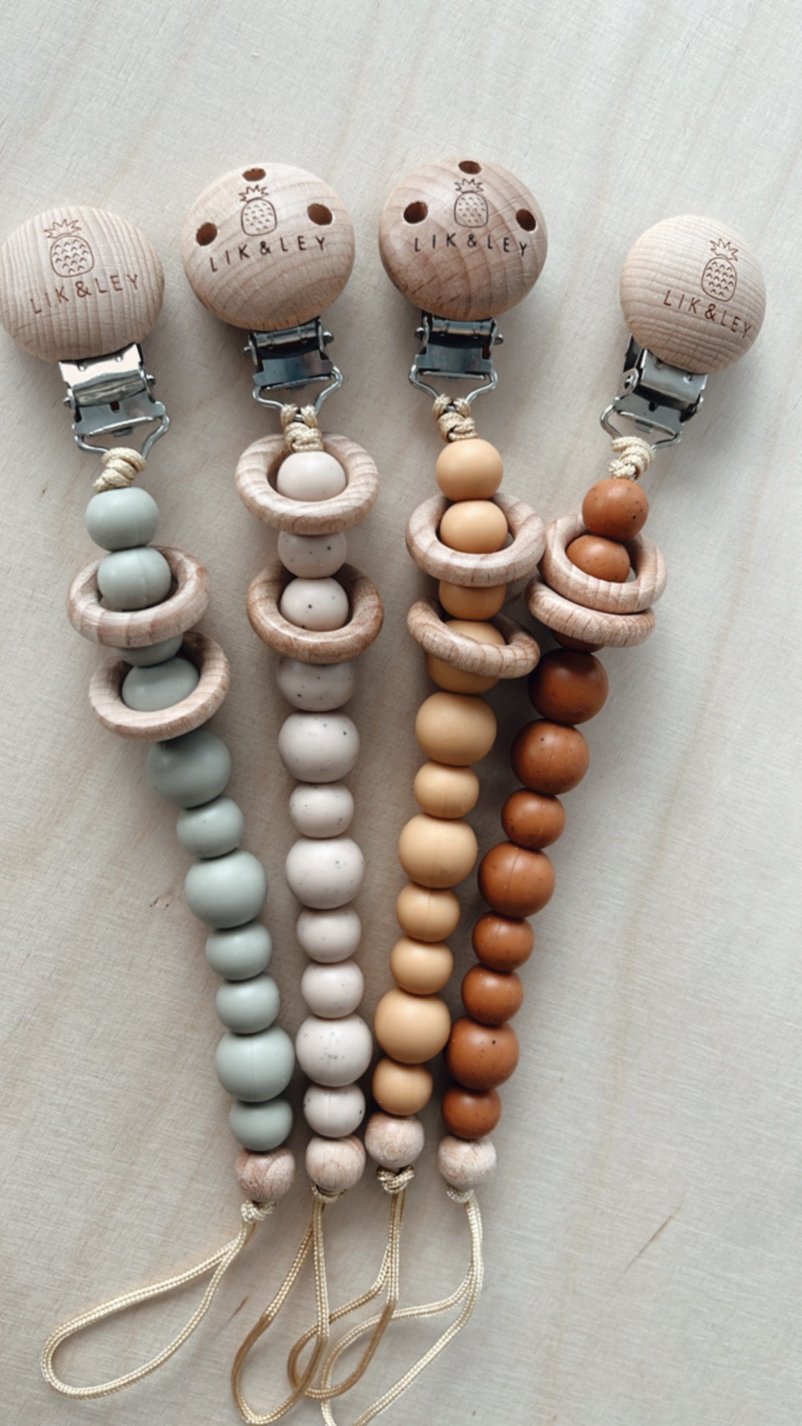Silikonschnullerkette "Four colors" - Siliblu Boutique & Atelier