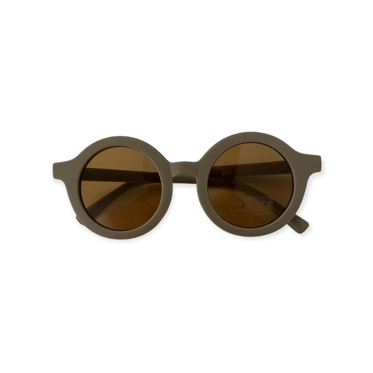 Sonnenbrille Retro "rund" Kaki - Siliblu Boutique & Atelier
