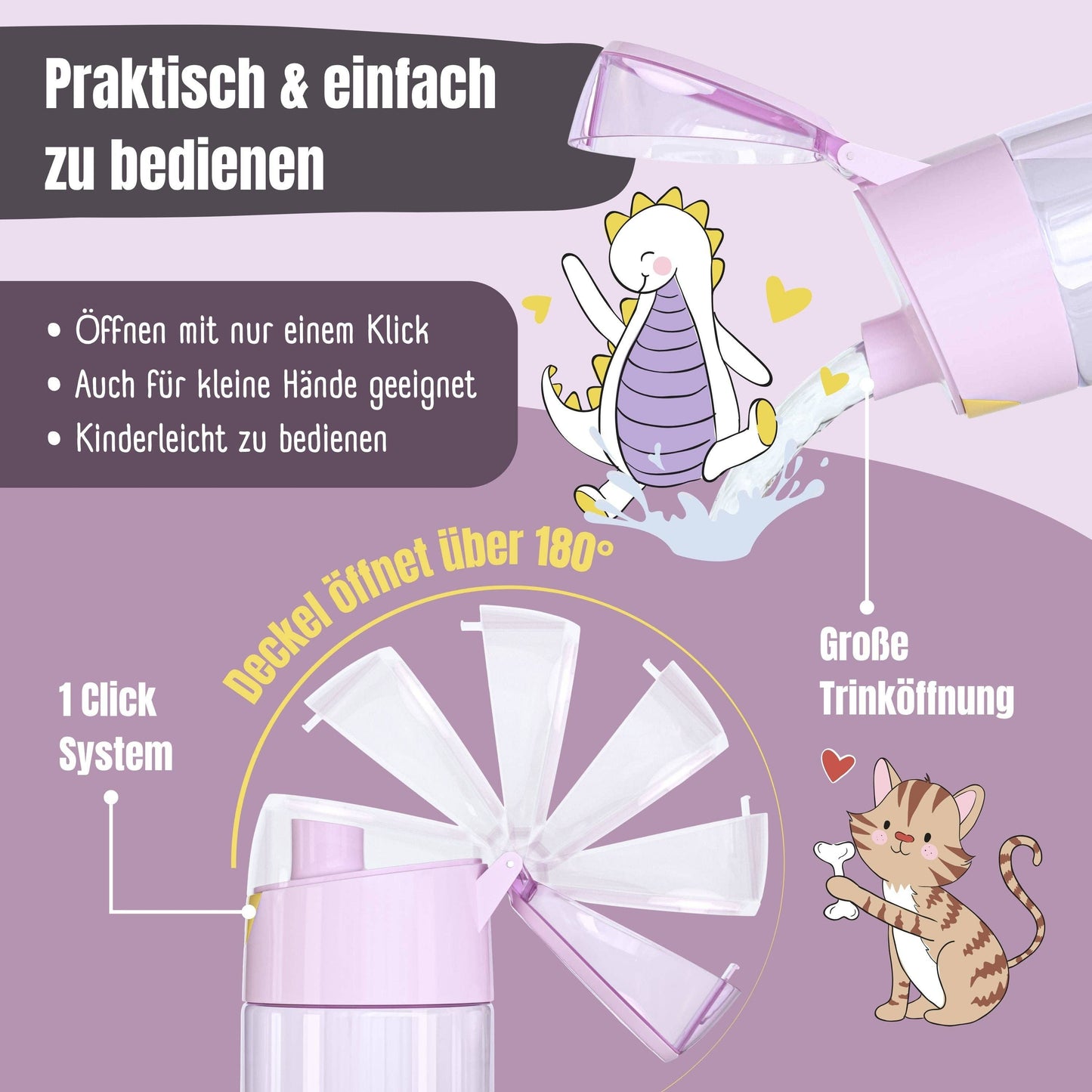 Bearfoot Trinkflasche 450ml - Lama