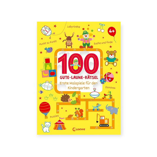 100 Gute - Laune - Rätsel - Erste Malspiele für den Kindergarten - Siliblu Boutique & Atelier