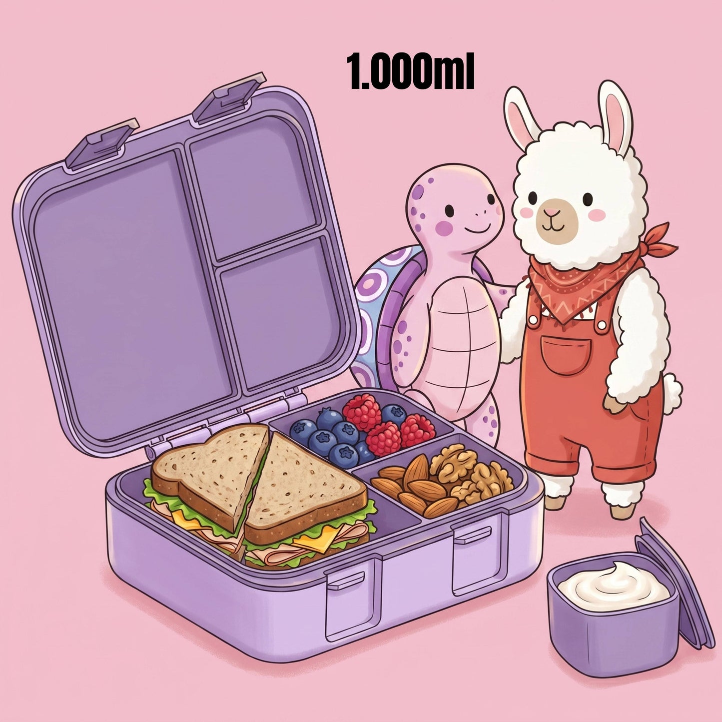 BEARFOOT Brotdose 1000ml  - Lama