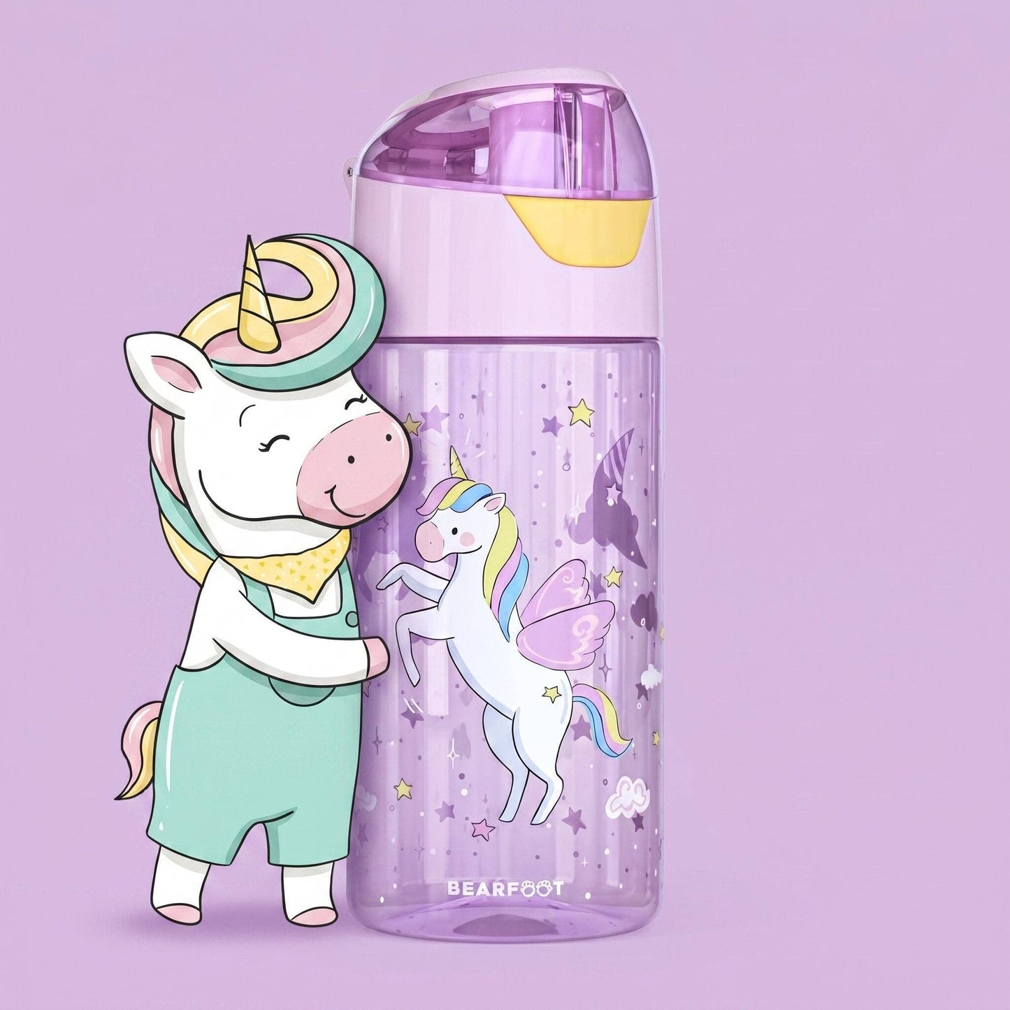 Bearfoot Trinkflasche 450ml - Einhorn