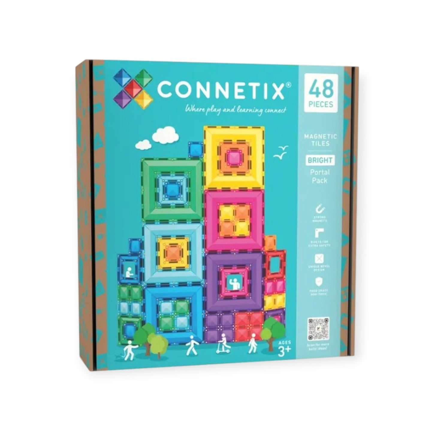 Connetix Magnetbausteine Pastel Portal Pack 48 Teile