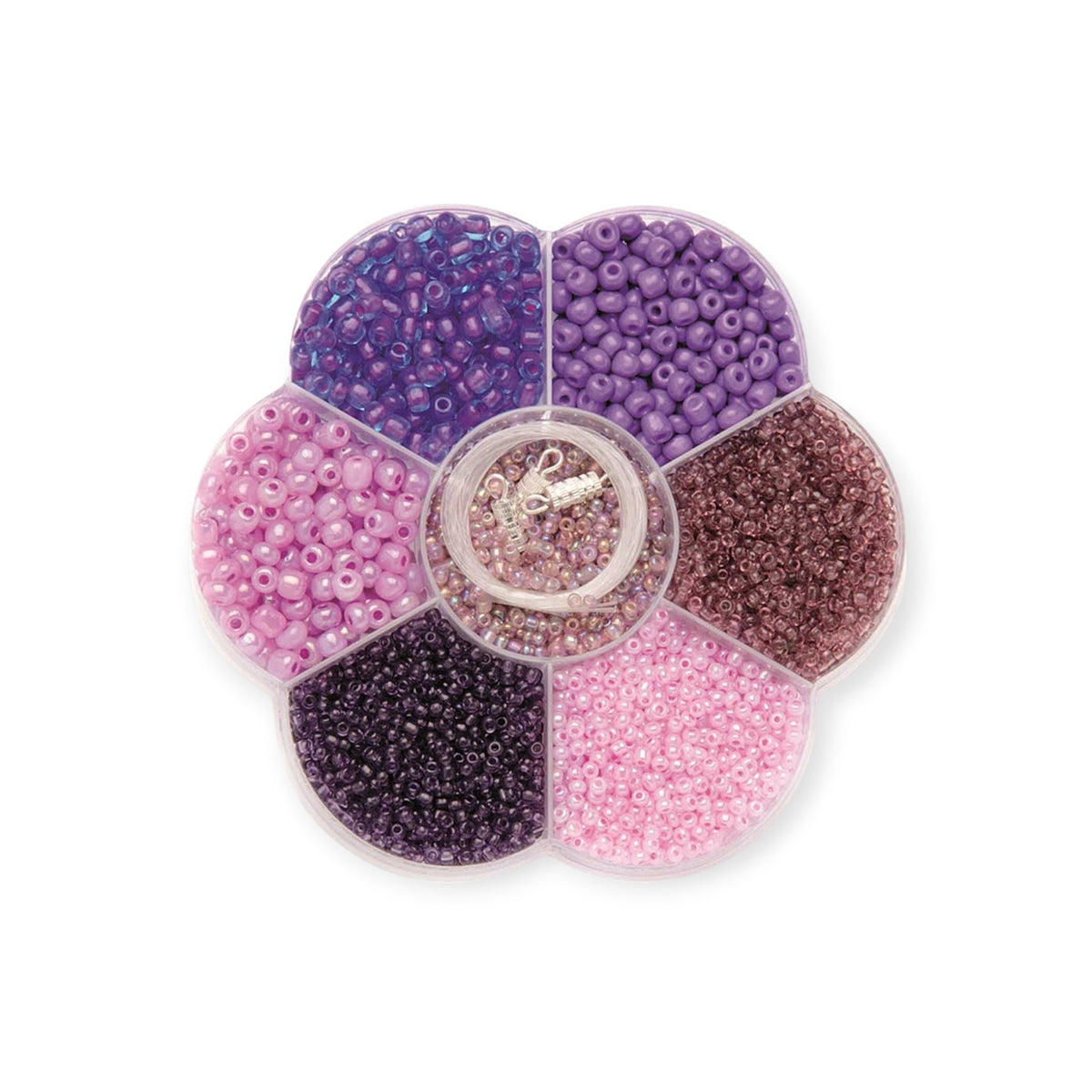 GLOREX Perlen Mix lila
