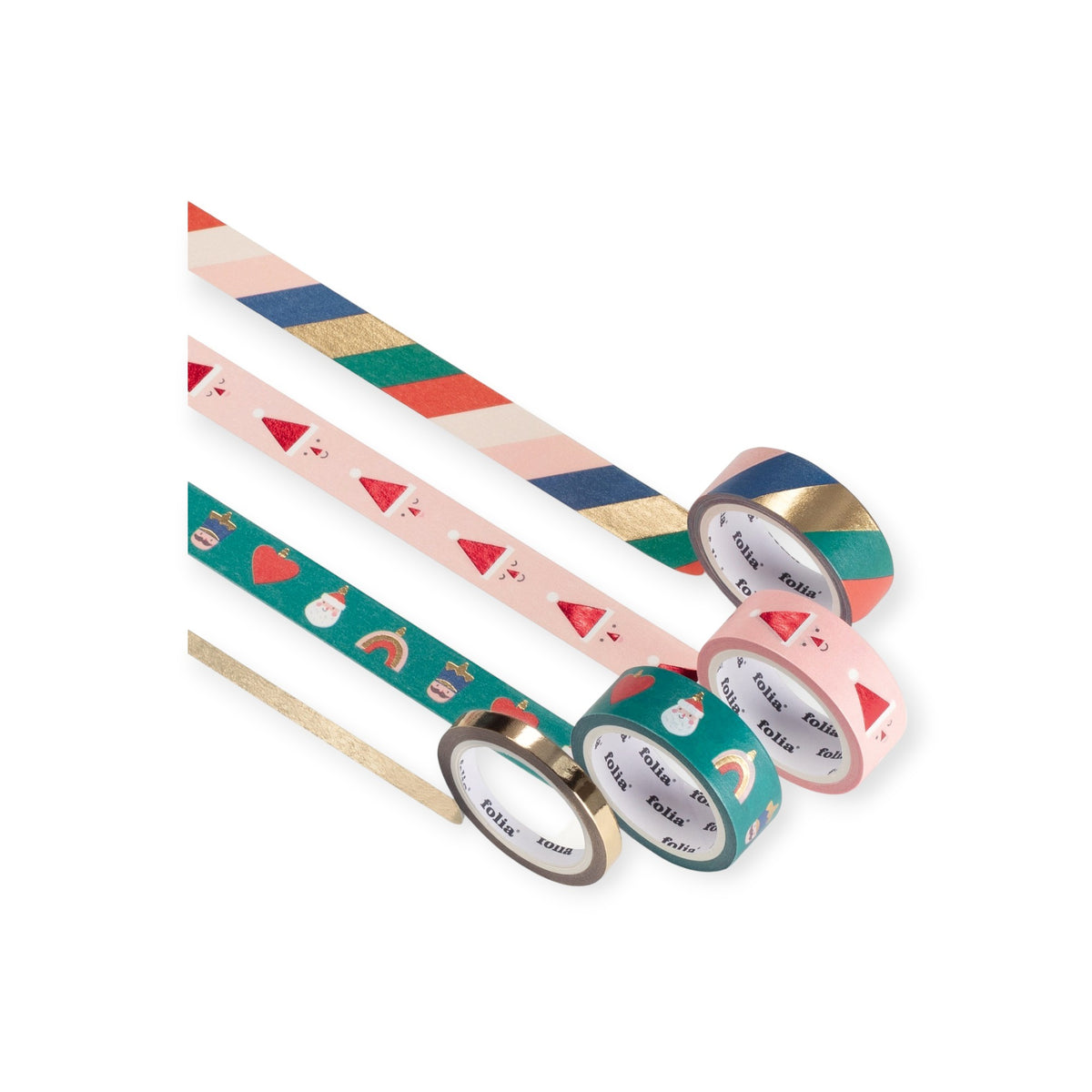 FOLIA Washi Tape Set Merry Jingling