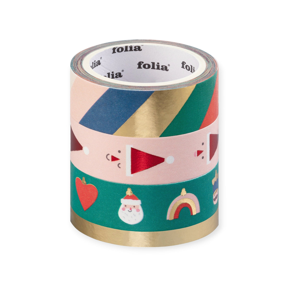 FOLIA Washi Tape Set Merry Jingling