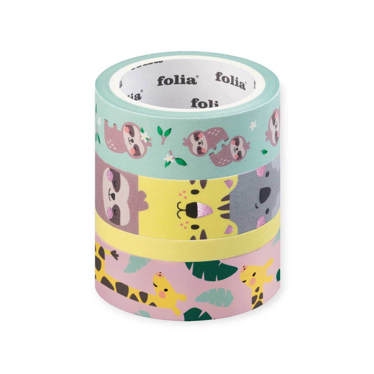 FOLIA Washi Tape Set Wildlife
