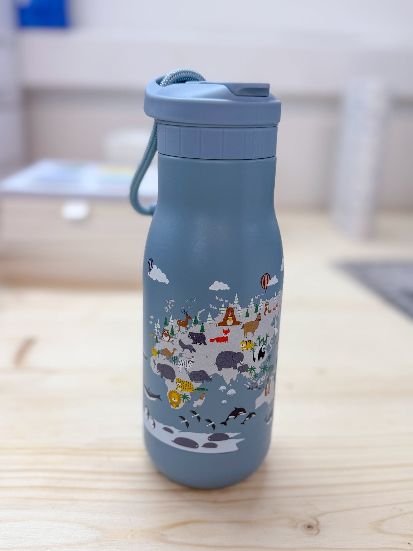 JENARD® Trinkflasche Edelstahl – Weltkarte