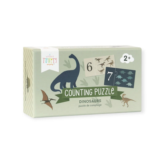 A LITTLE LOVELY COMPANY Zahlenpuzzle "Dinosaurier" - Siliblu Boutique & Atelier