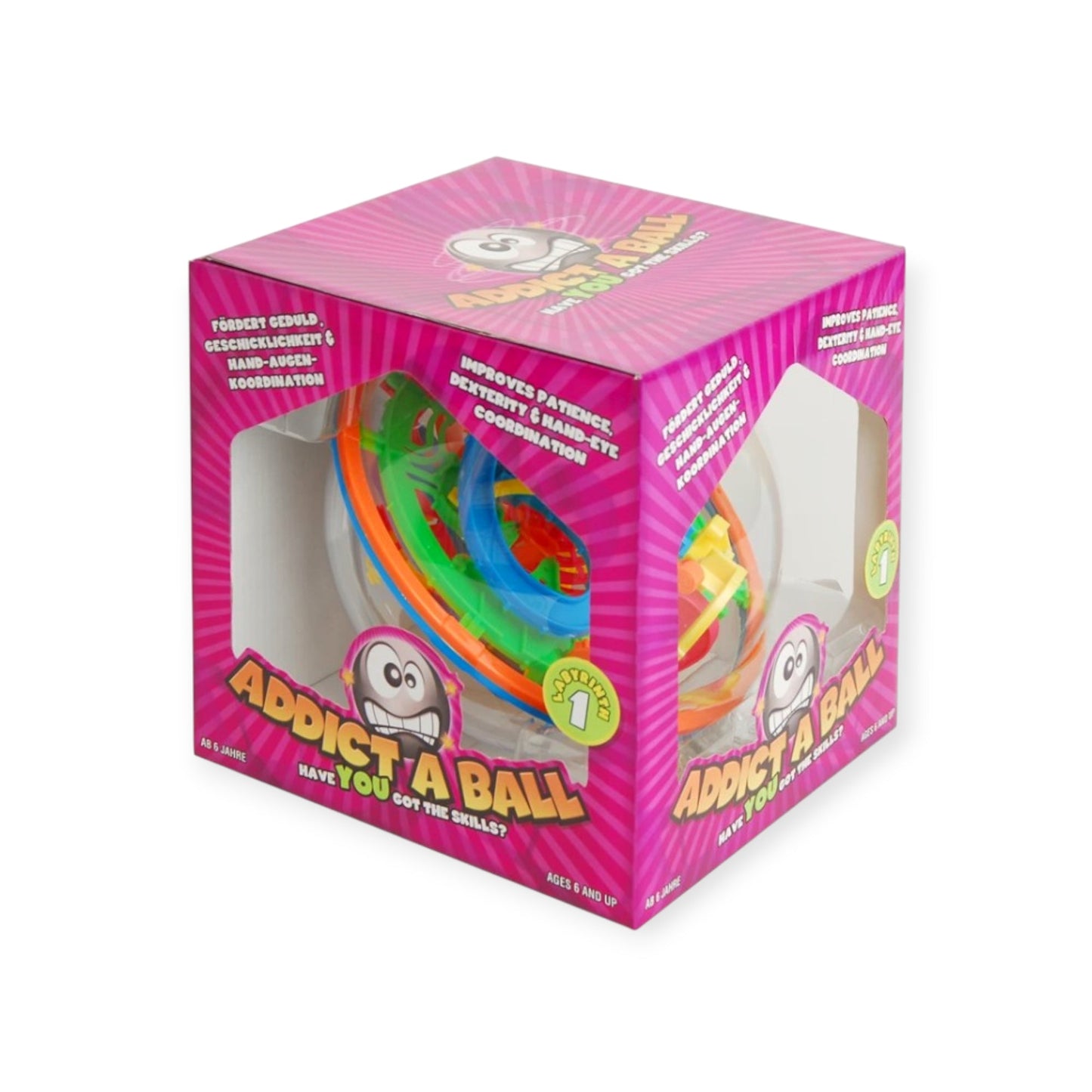 Addict-a-Ball gross Labyrinth-Geduldspiel, Ø 20 cm - Siliblu Boutique & Atelier