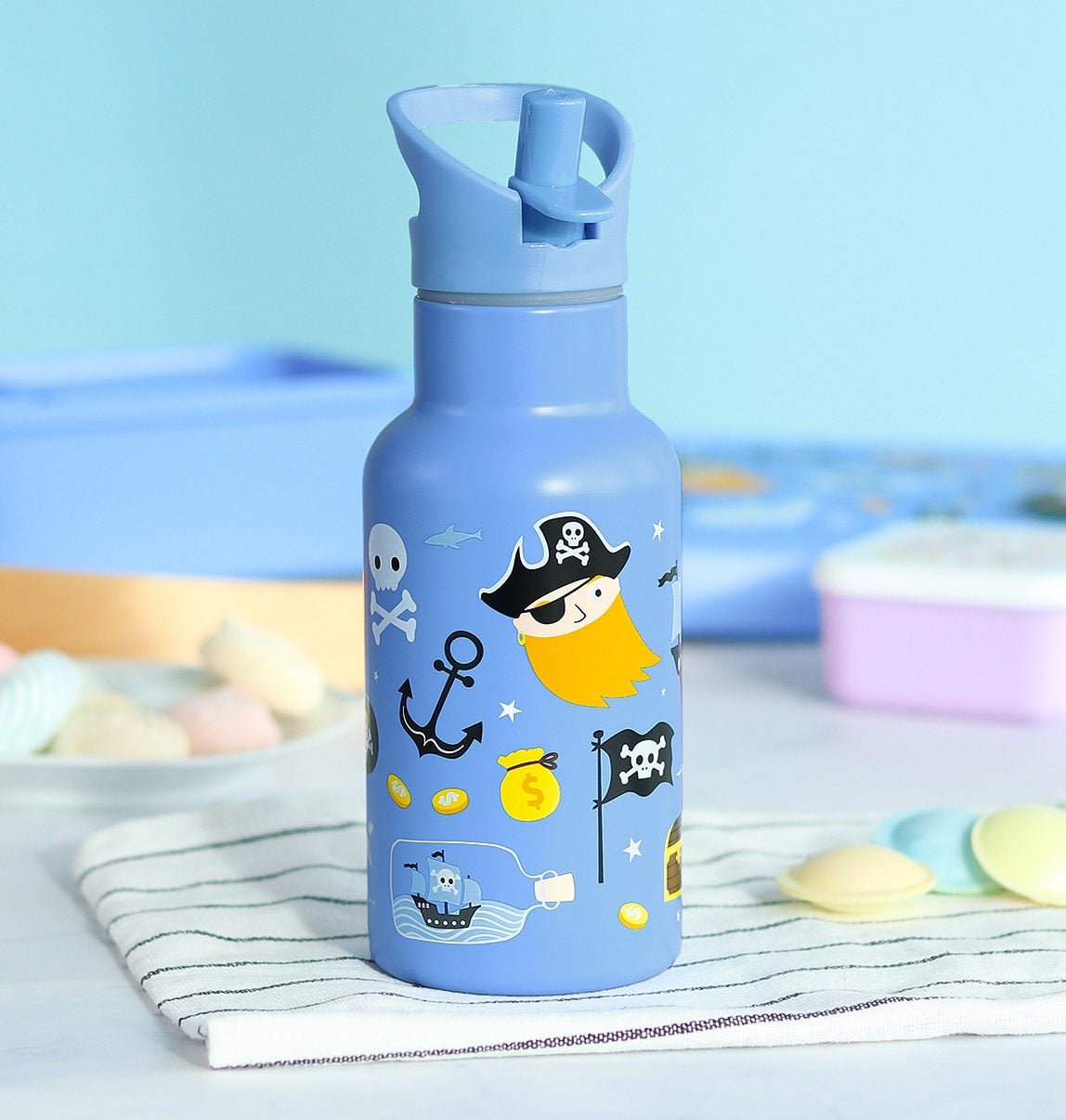 ALLC Trinkflasche Pirates, 350ml - Siliblu Boutique & Atelier