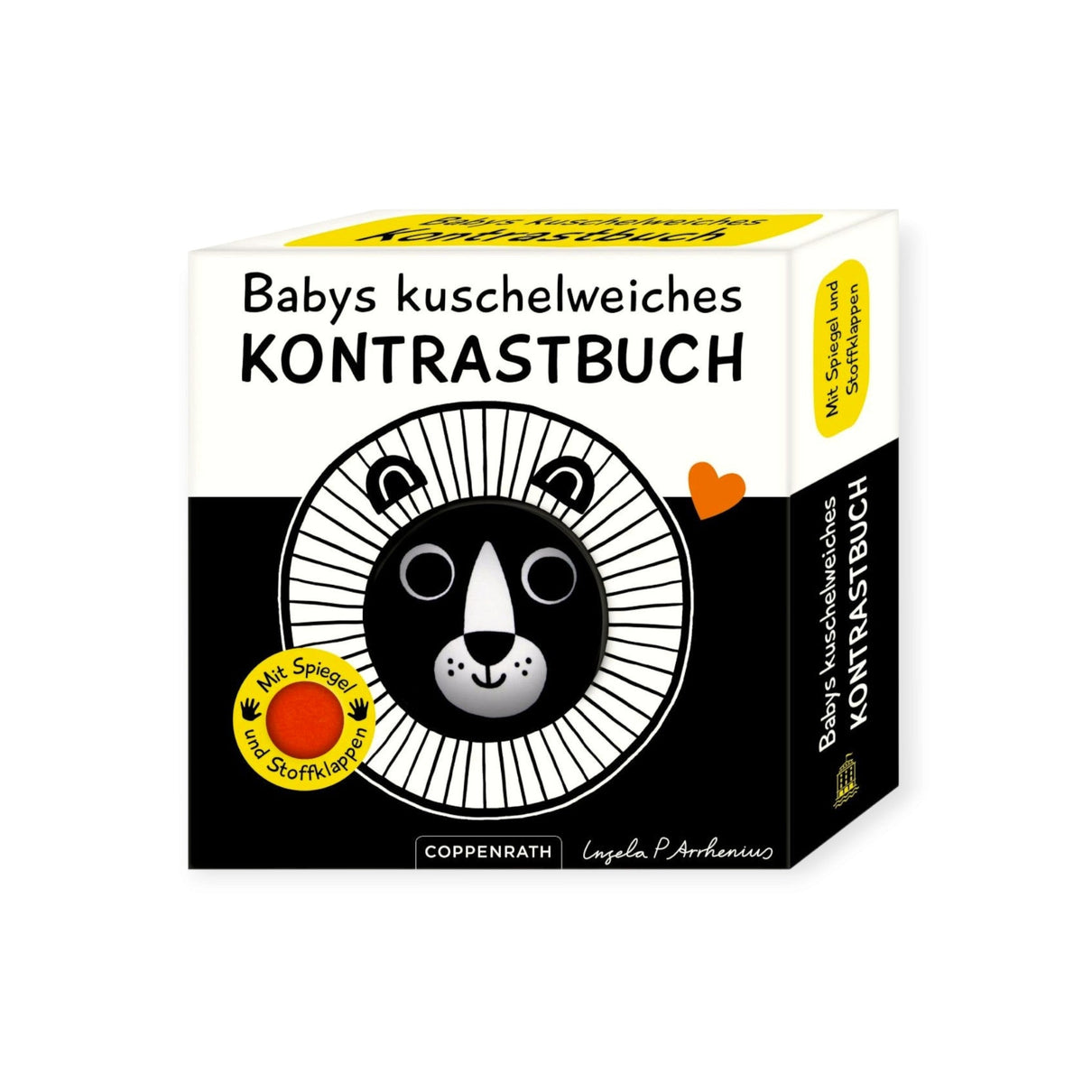 Babys kuschelweiches Kontrastbuch (Stoffbuch): Löwe - Siliblu Boutique & Atelier