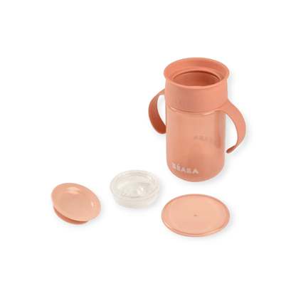 Béaba Lerntasse 360° rosa 340ml - Siliblu Boutique &amp; Atelier
