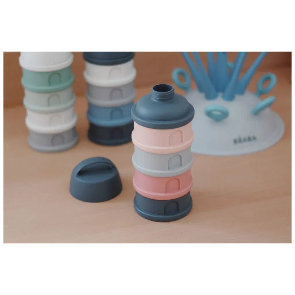Béaba Milchpulver - Portionierer Grau/Blau - Siliblu Boutique &amp; Atelier