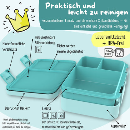 BEARFOOT Brotdose 950ml - mint neutral - Siliblu Boutique &amp; Atelier