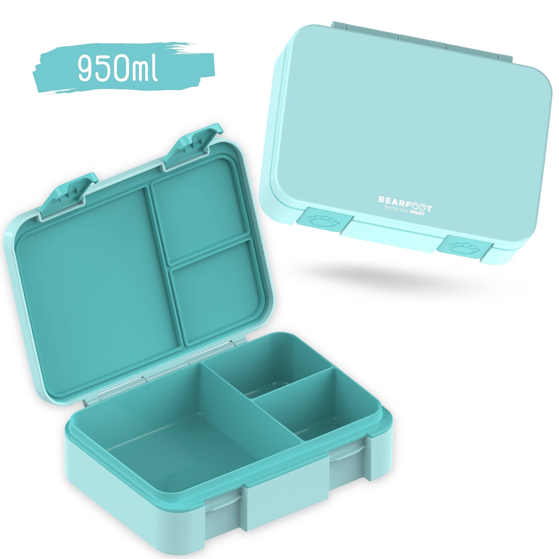 BEARFOOT Brotdose 950ml - mint neutral - Siliblu Boutique & Atelier