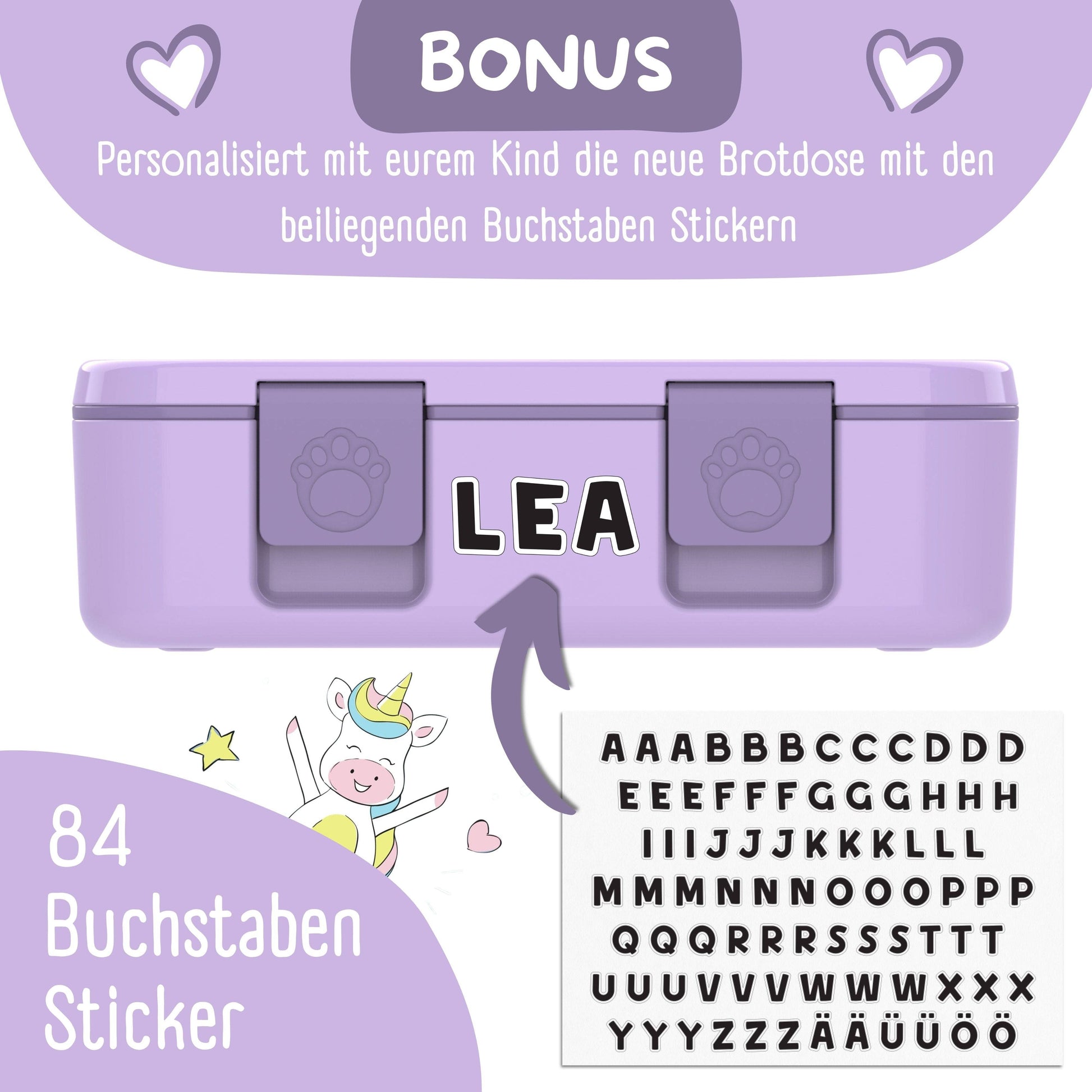 BEARFOOT Brotdose mit Fächern - lila, 650ml - Siliblu Boutique & Atelier