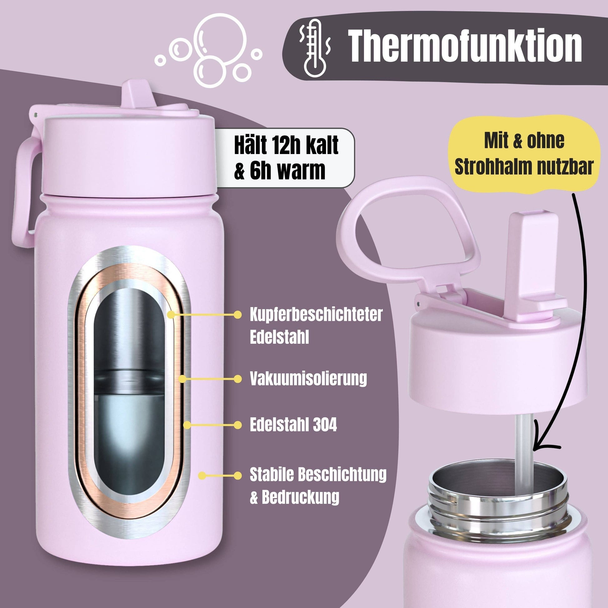 BEARFOOT Thermosflasche 400ml - Lama - Siliblu Boutique & Atelier