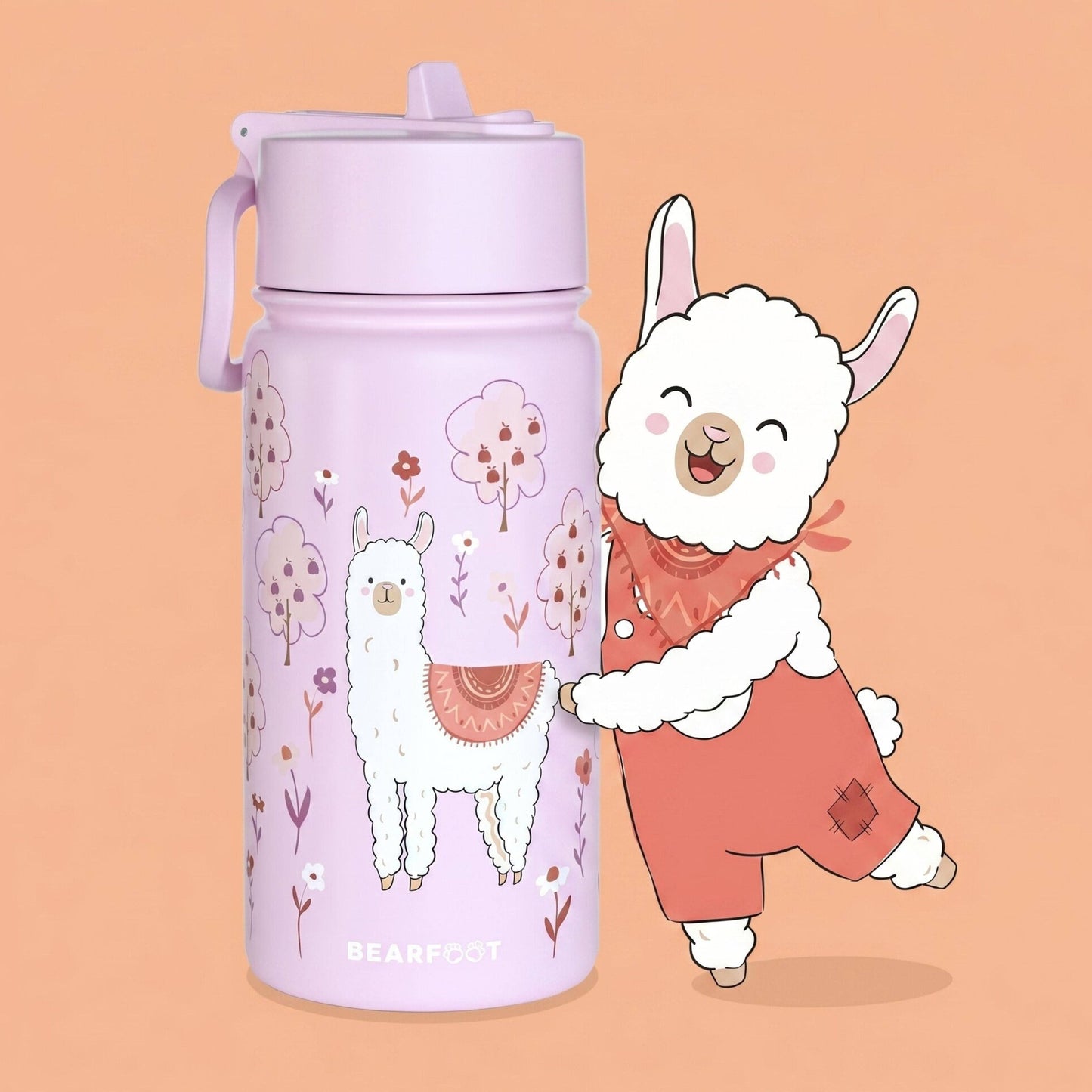 BEARFOOT Thermosflasche 400ml - Lama - Siliblu Boutique & Atelier