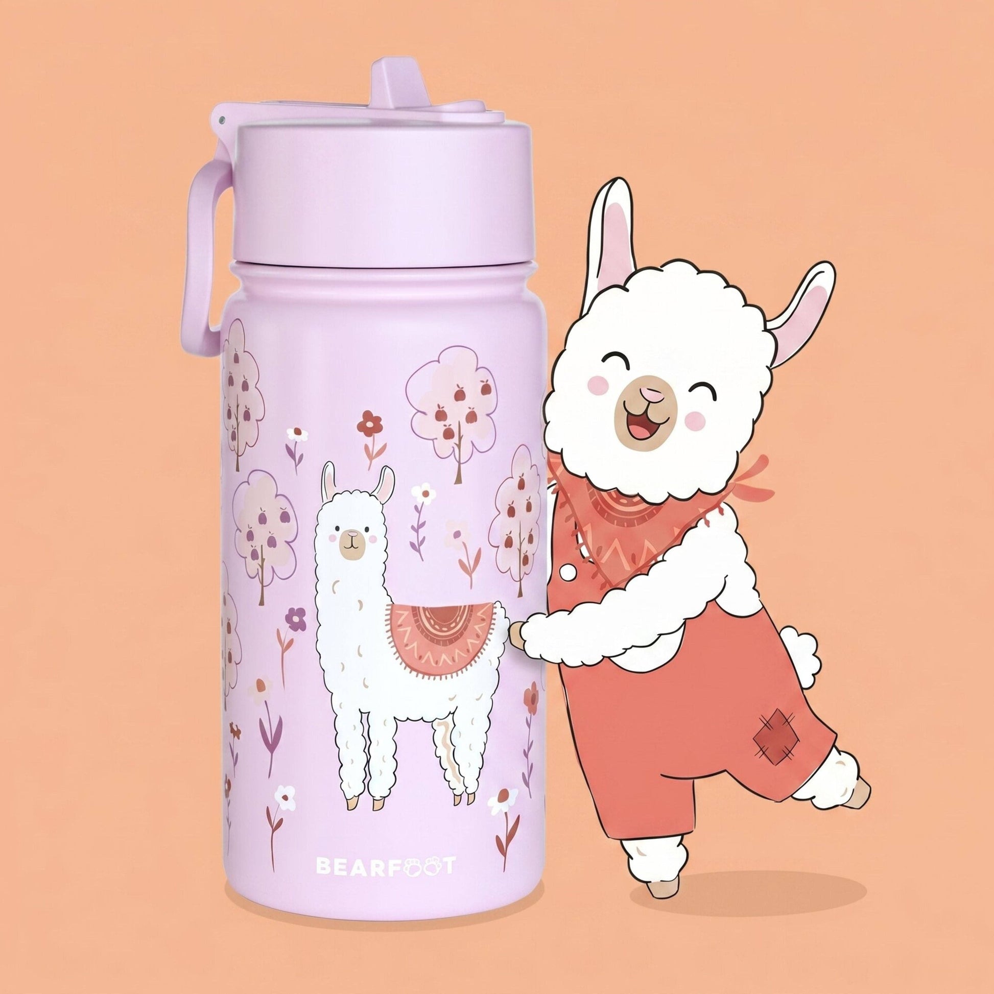BEARFOOT Thermosflasche 400ml - Lama - Siliblu Boutique & Atelier