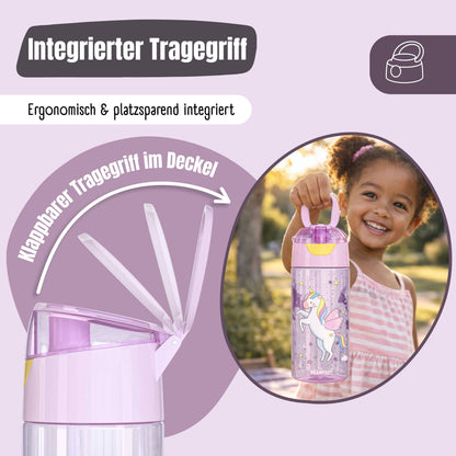 Bearfoot Trinkflasche 450ml - Einhorn - Siliblu Boutique &amp; Atelier