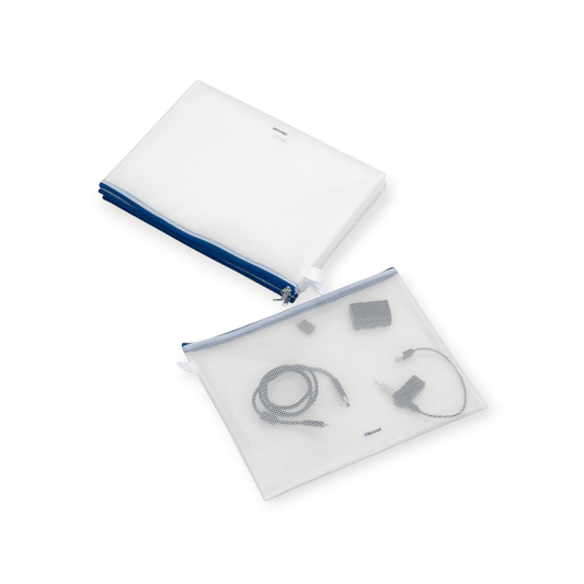Betzold Reissverschlussbeutel, ohne PVC, 5 Stück, A4, transparent *Blau* - Siliblu Boutique & Atelier