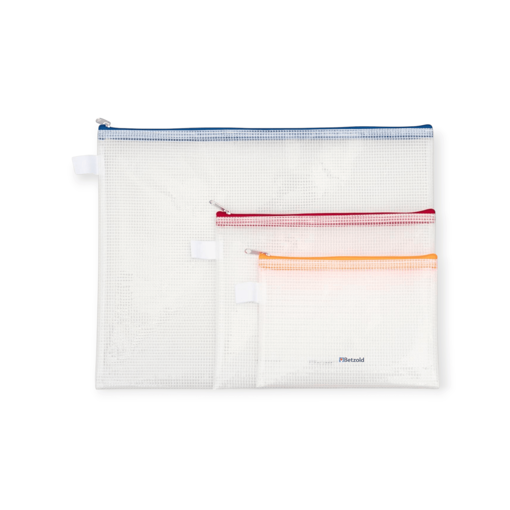 Betzold Reissverschlussbeutel, ohne PVC, 5 Stück, A4, transparent *Blau* - Siliblu Boutique & Atelier