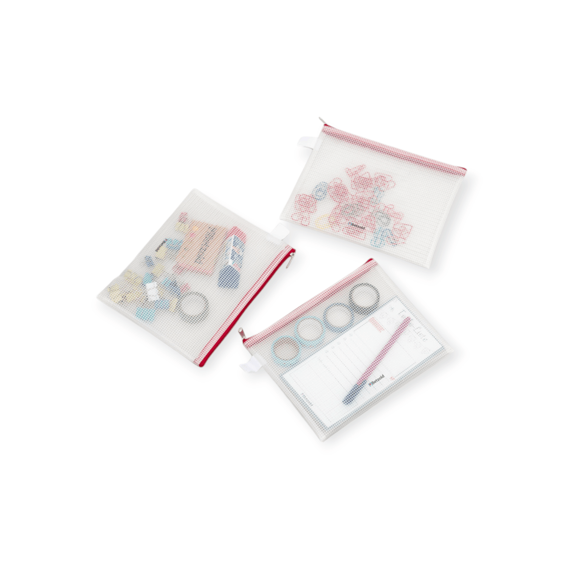 Betzold Reißverschlussbeutel, ohne PVC, 5 Stück, transparent - Siliblu Boutique &amp; Atelier