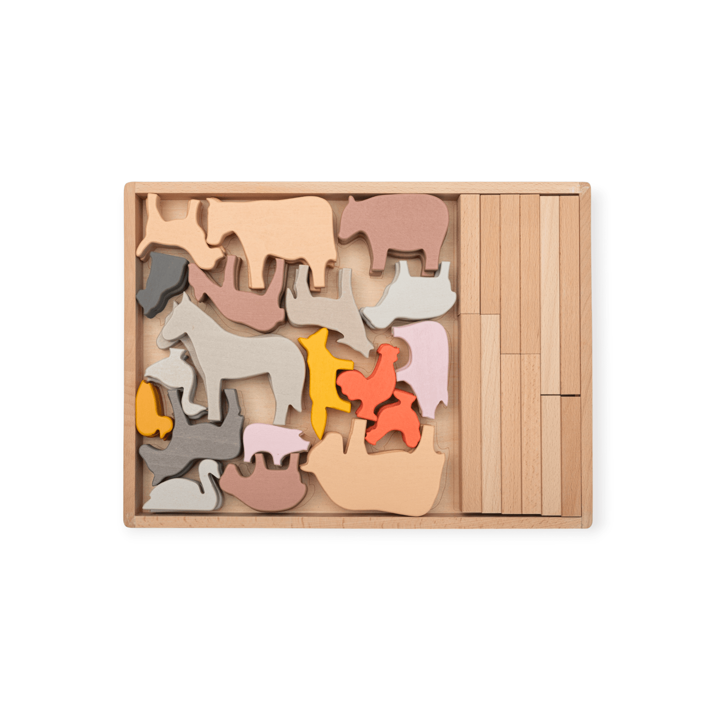 Betzold Spielwelt - Bausteinwagen mit 5 Fächern - Siliblu Boutique & Atelier