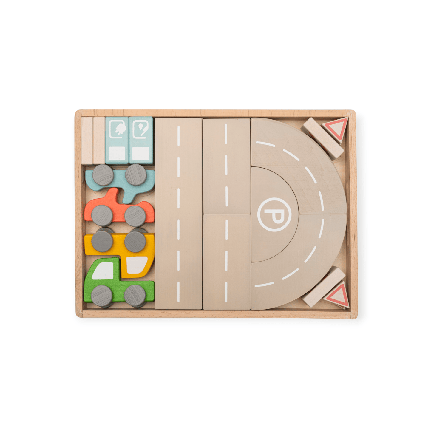 Betzold Spielwelt - Bausteinwagen mit 5 Fächern - Siliblu Boutique & Atelier