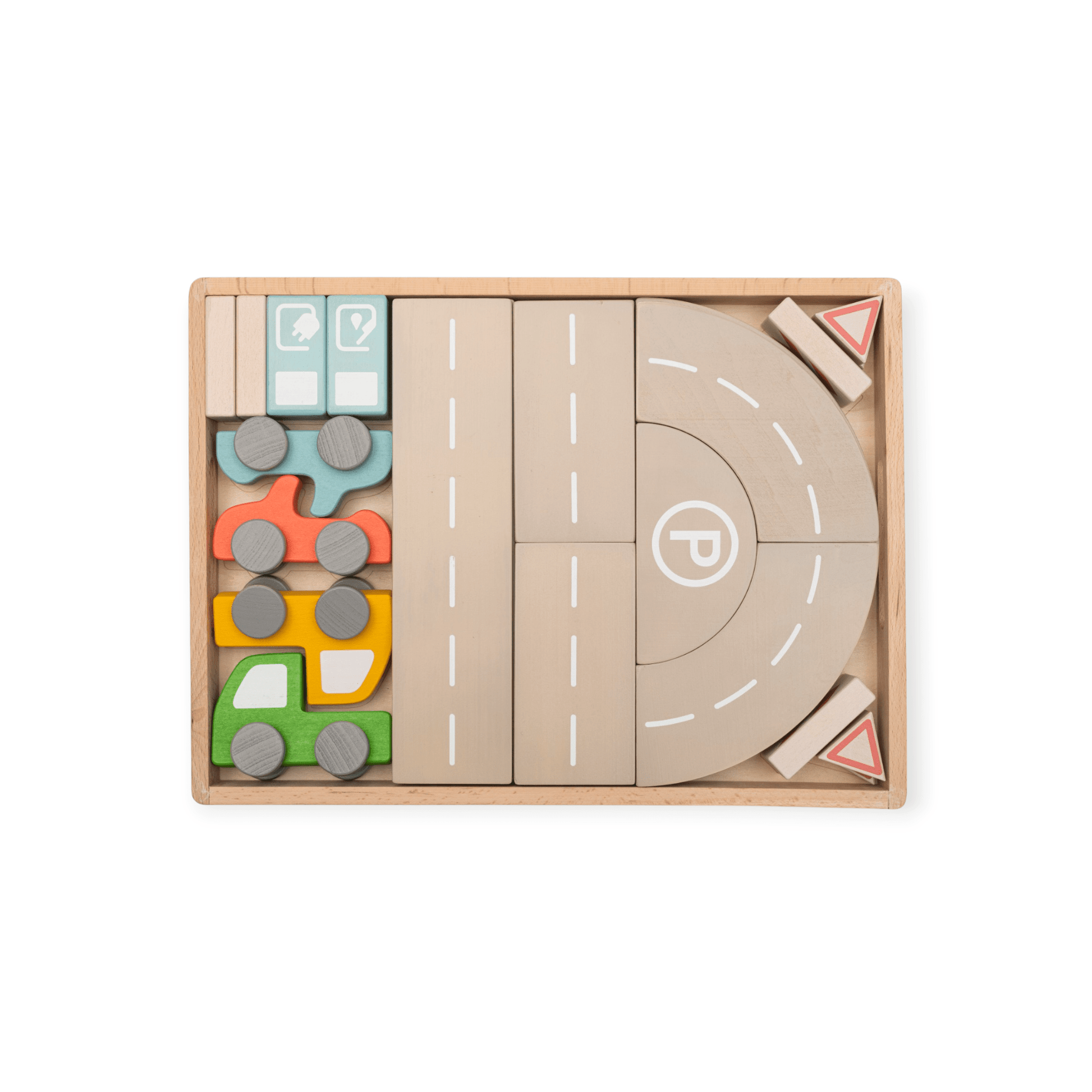 Betzold Spielwelt - Bausteinwagen mit 5 Fächern - Siliblu Boutique & Atelier