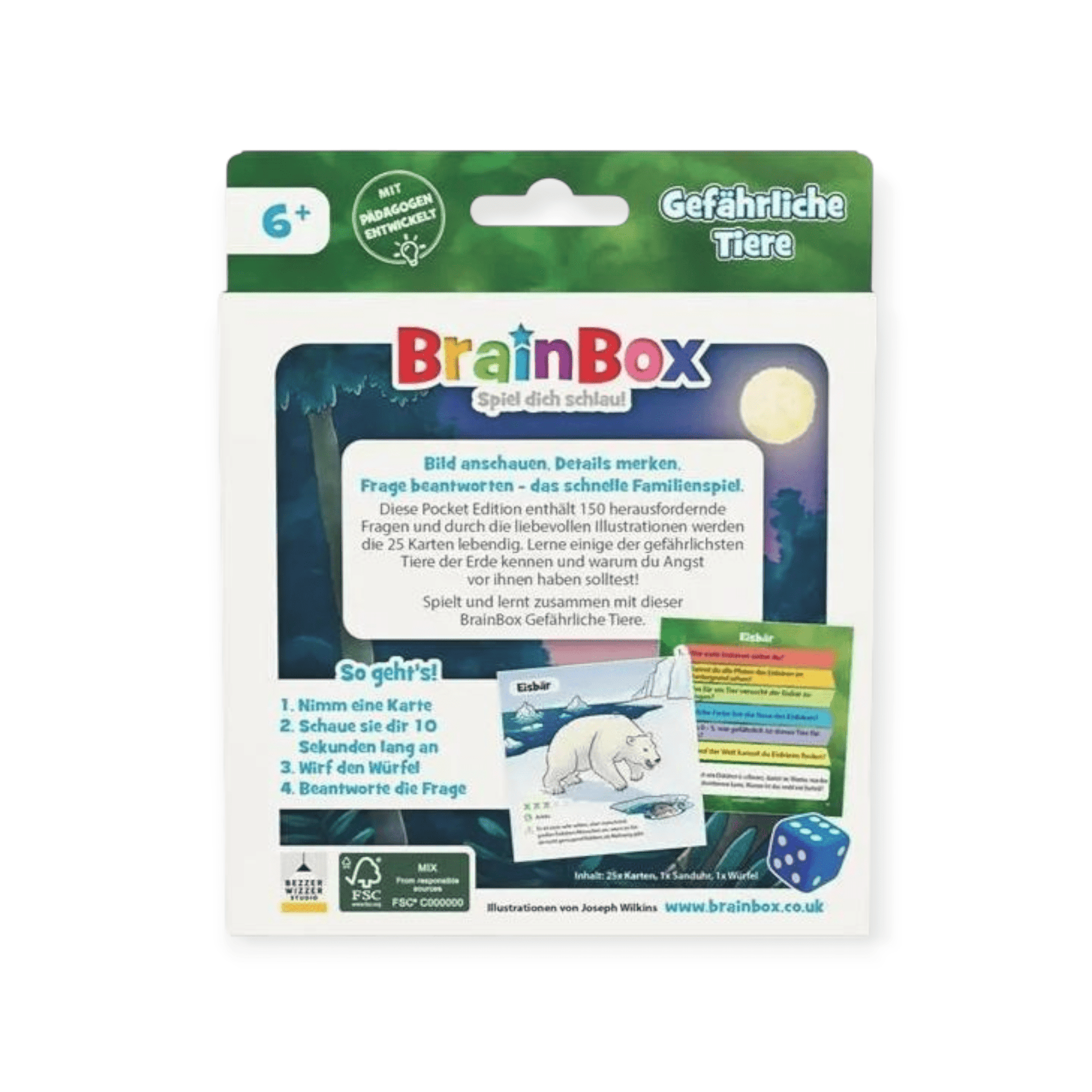 BrainBox Pocket - Gefährliche Tiere - Siliblu Boutique & Atelier