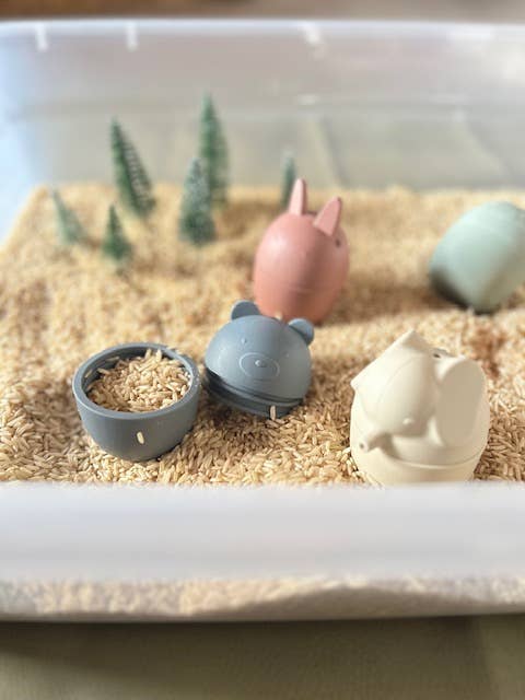 Brooklyn Neutral Badespielzeug - Set mit Tiermotiven - Siliblu Boutique & Atelier