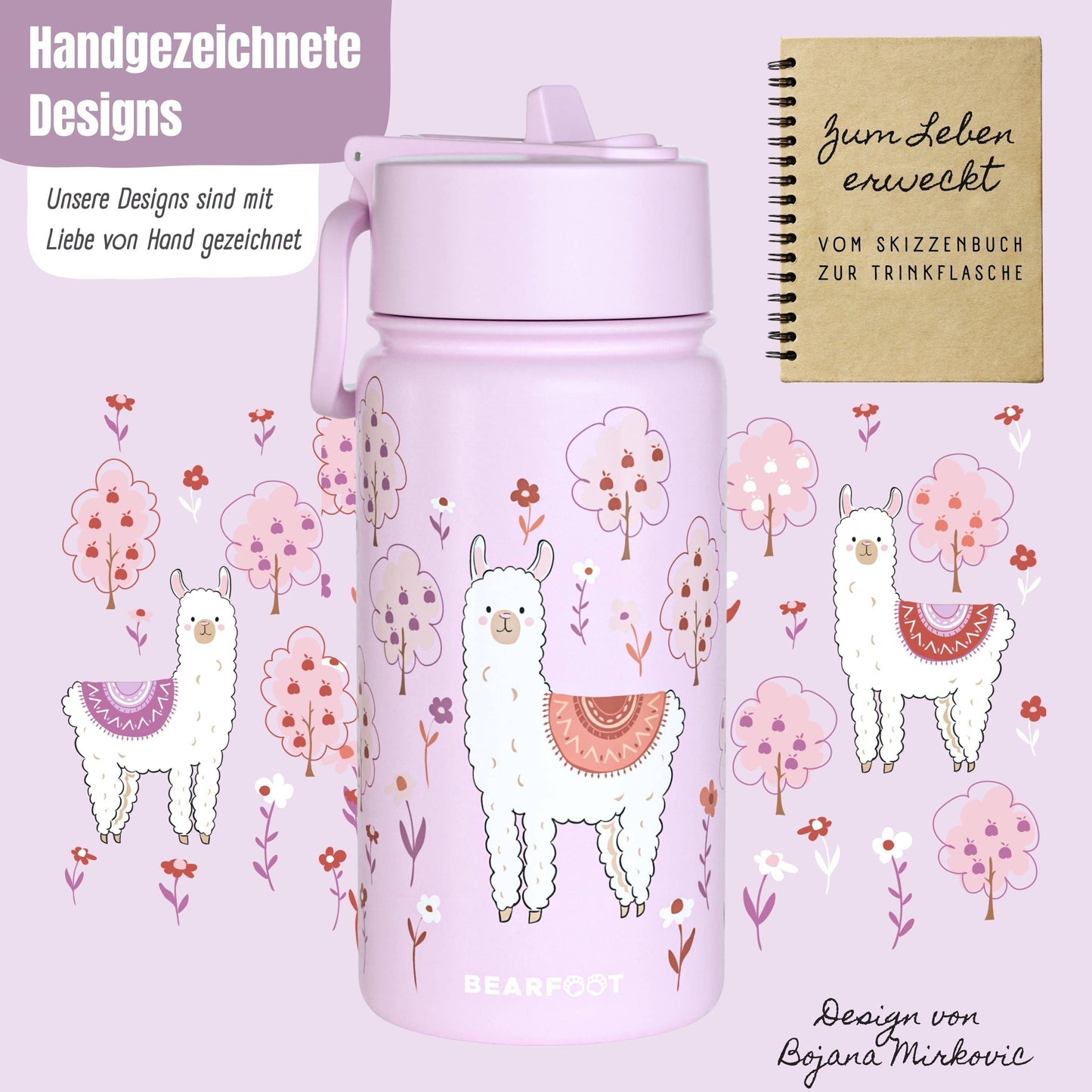BEARFOOT Thermosflasche 400ml - Lama
