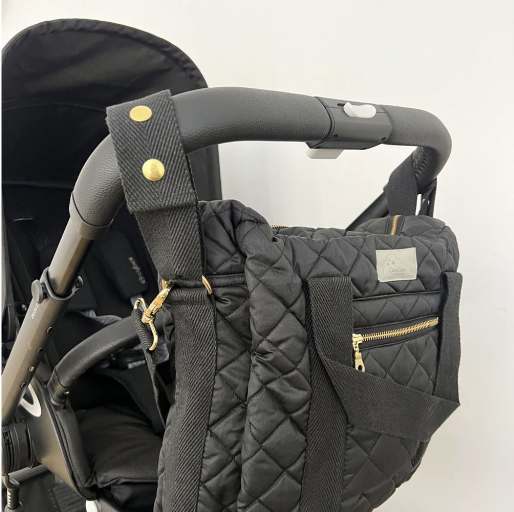 Cam Cam Copenhagen Wickeltasche "Black" - Siliblu Boutique &amp; Atelier