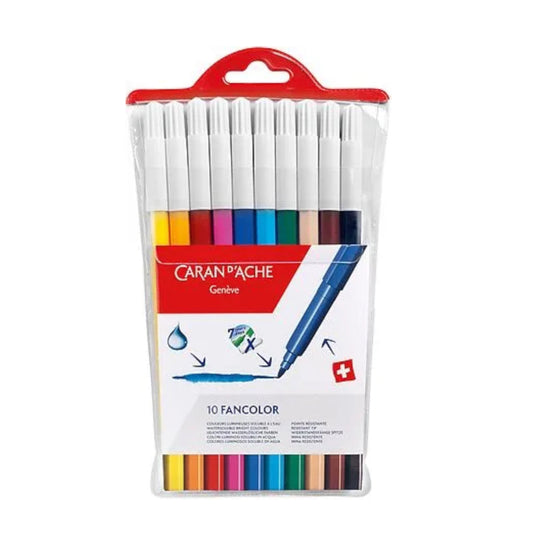 CARAN D'ACHE Fasermaler 10 Farben "Fancolor" - Siliblu Boutique & Atelier