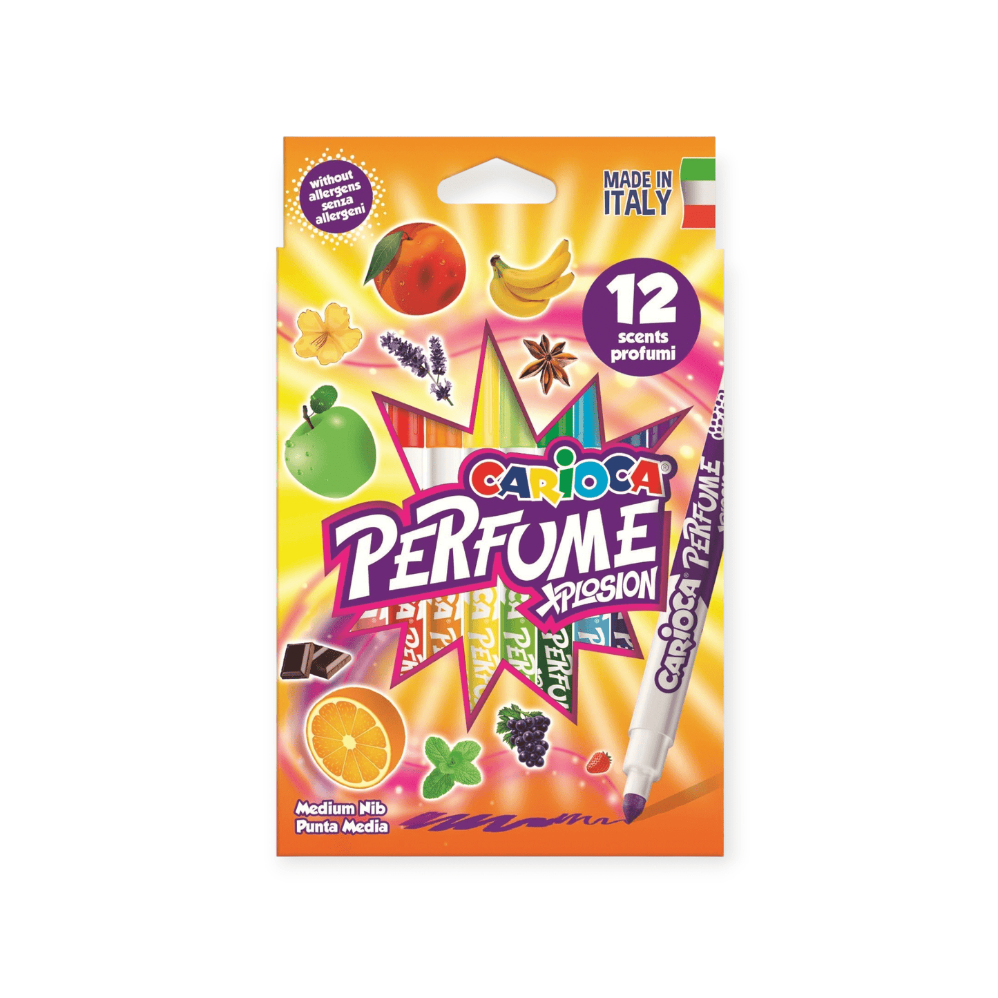 CARIOCA Fasermaler 12 Farben mit Parfum - Siliblu Boutique & Atelier