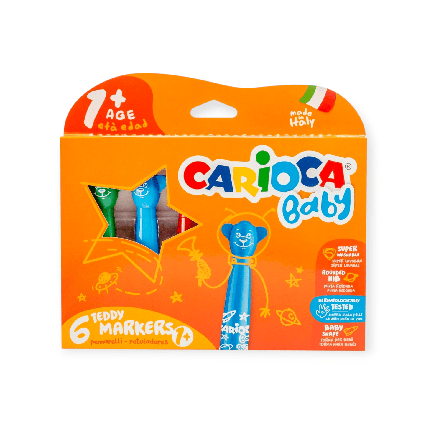 CARIOCA Fasermaler Baby Teddy 6 Farben - Siliblu Boutique & Atelier