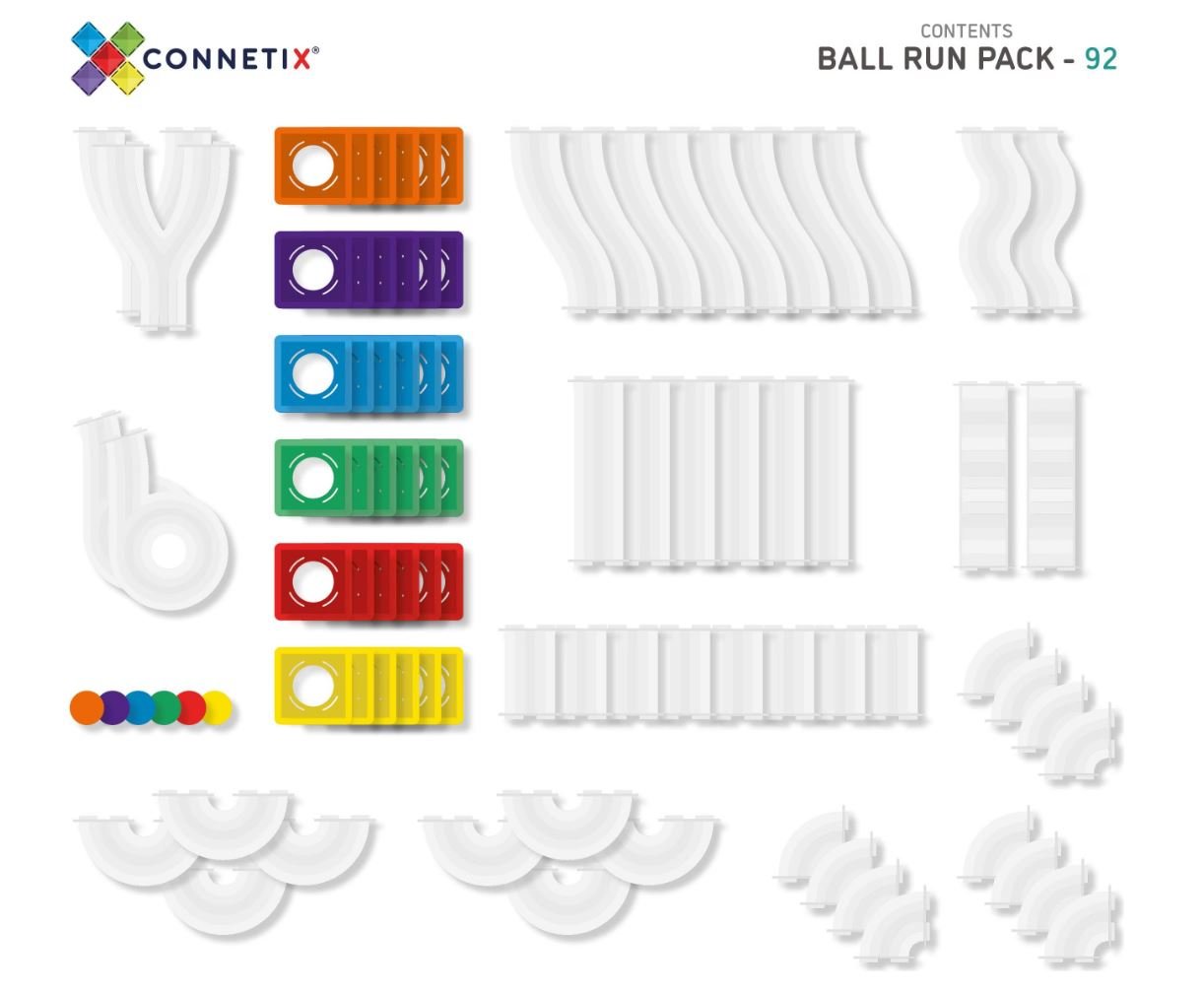 Connetix Magnetbausteine Ball Run Pack 92 Teile - Siliblu Boutique & Atelier