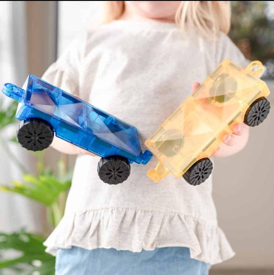 Connetix Magnetbausteine Rainbow Car Pack 2 Stück - Siliblu Boutique & Atelier