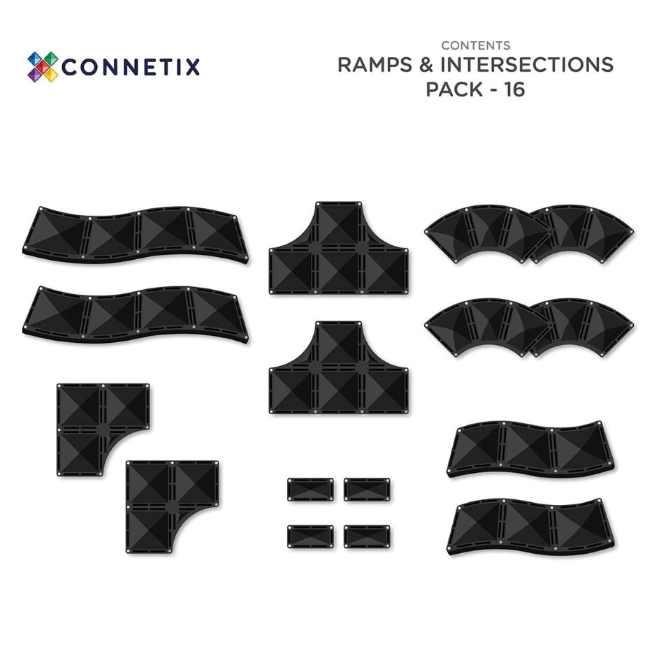 Connetix Magnetbausteine Ramps & Intersections Pack 16 Teile - Siliblu Boutique & Atelier