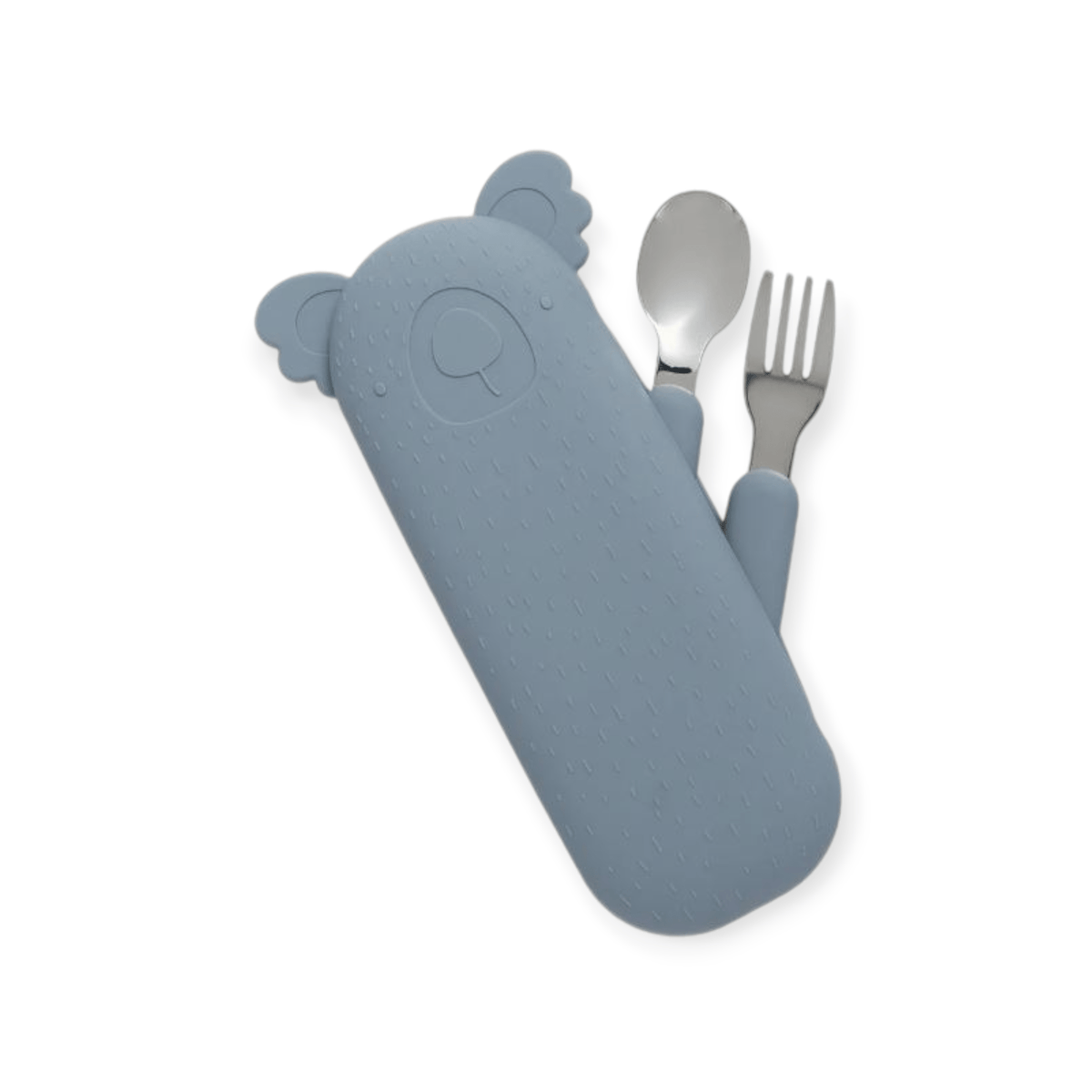 Cotton Cloud Besteckset mit Etui Zoe the Koala *Smokeyblau* - Siliblu Boutique &amp; Atelier