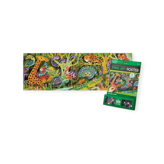 Crocodile Creek Juwelen Art Poster Dschungel Paradise - Siliblu Boutique & Atelier