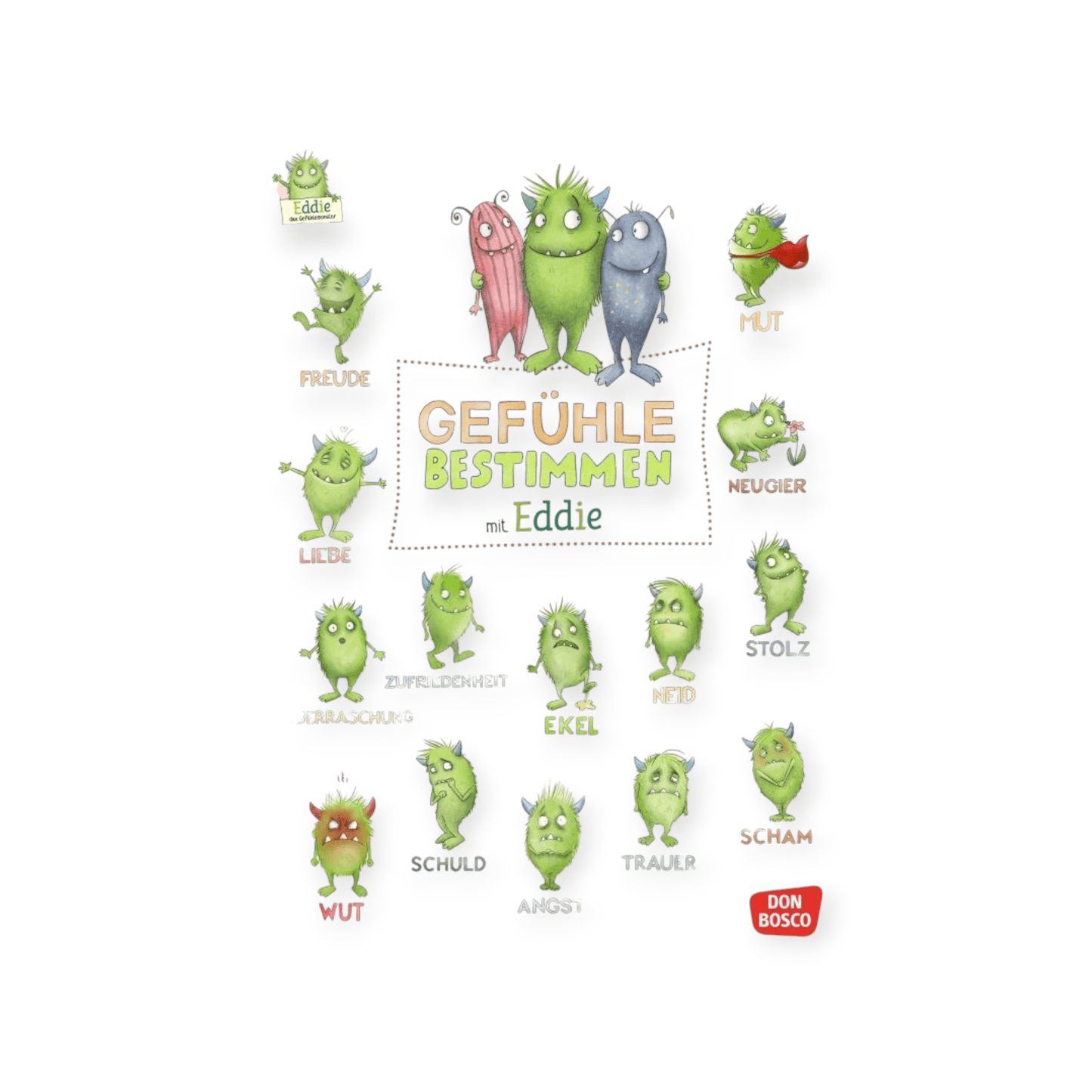 Das grosse Gefühle - Bestimmungsposter mit Eddie, dem Gefühlemonster - Siliblu Boutique & Atelier