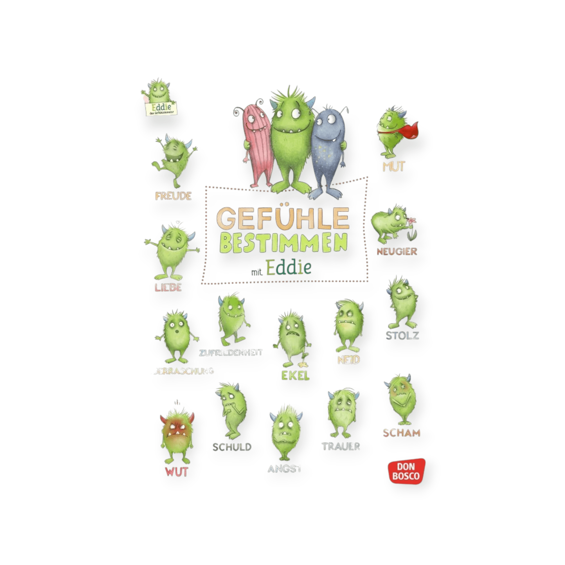 Das grosse Gefühle - Bestimmungsposter mit Eddie, dem Gefühlemonster - Siliblu Boutique & Atelier