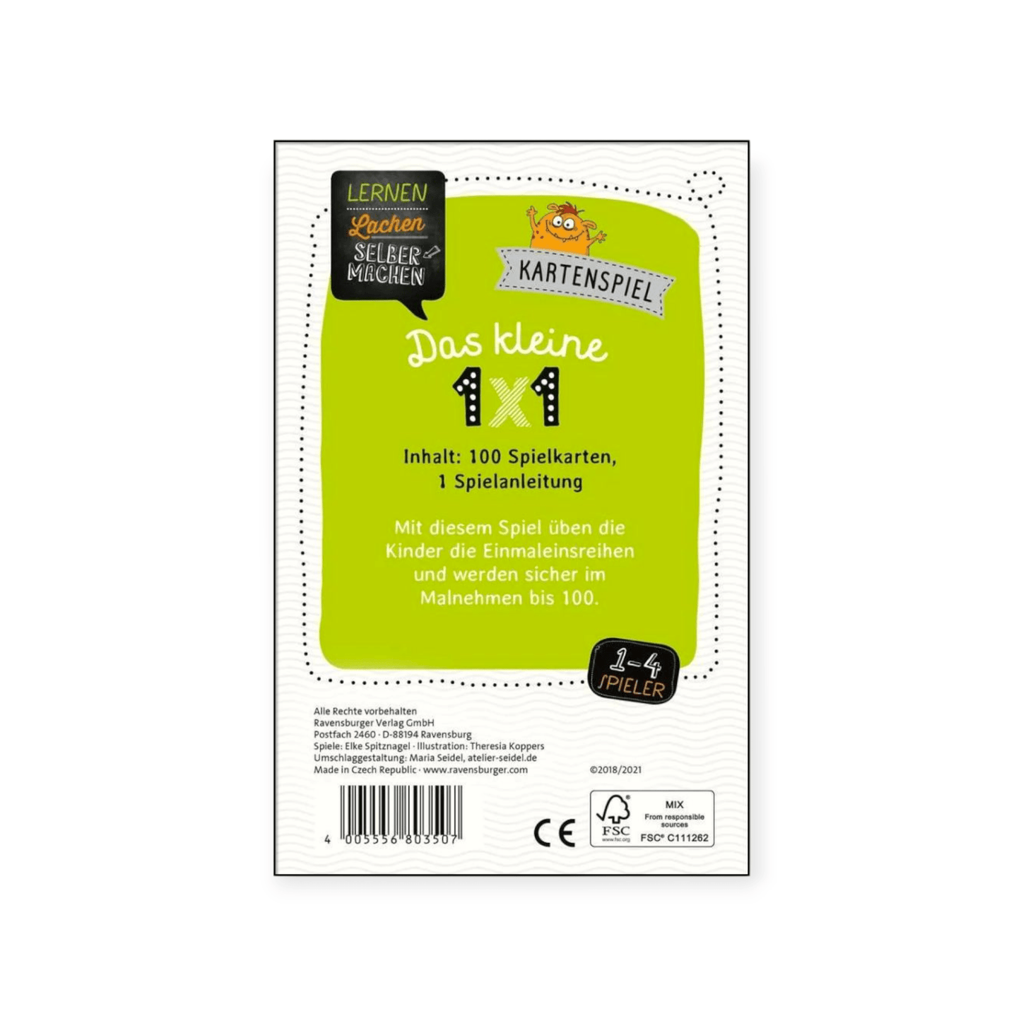 Das kleine 1 x 1 - Kartenspiel - Siliblu Boutique & Atelier