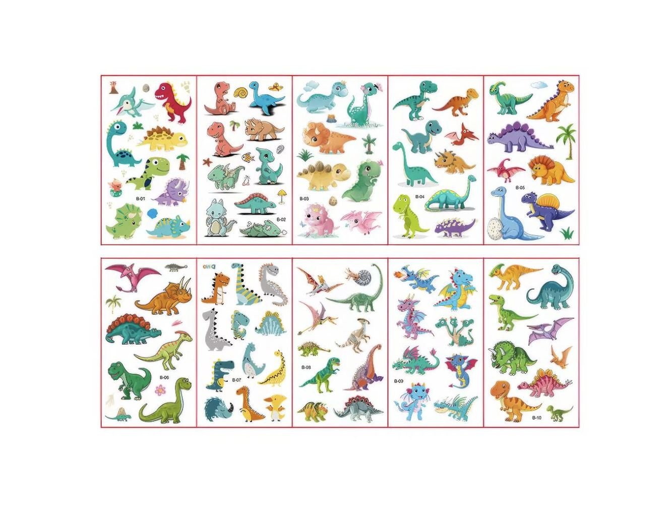 Dinosaurier Tattoos Kinder - Siliblu Boutique & Atelier