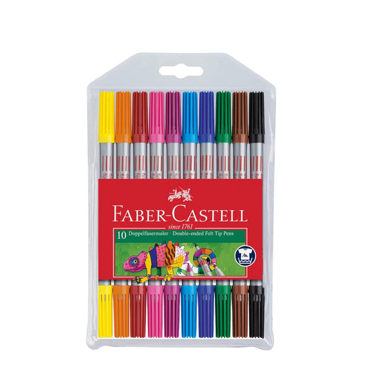 FABER-CASTELL Doppelfasermaler 10 Farben - Siliblu Boutique & Atelier