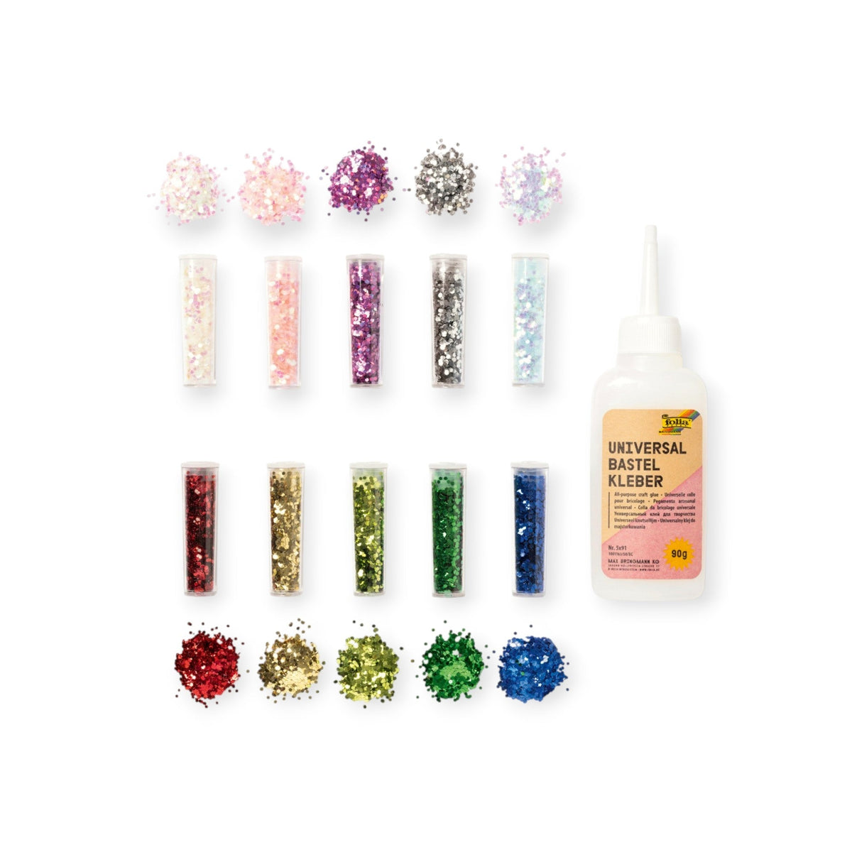 FOLIA BIO Glitzer Set Flocken 10 Stk. - Siliblu Boutique & Atelier