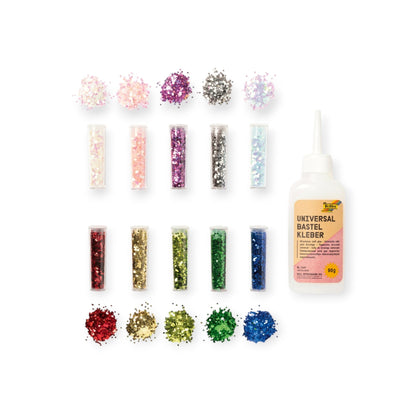 FOLIA BIO Glitzer Set Flocken 10 Stk. - Siliblu Boutique &amp; Atelier